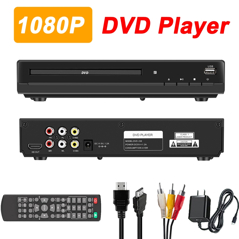 Home Cinema Dvd - DVD-плеер 1080P HD, проигрыватель дисков, домашняя
