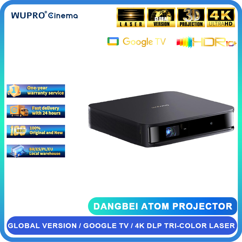 Home Cinema Hdmi - Лазерный проектор Dangbei ATOM, первый Google