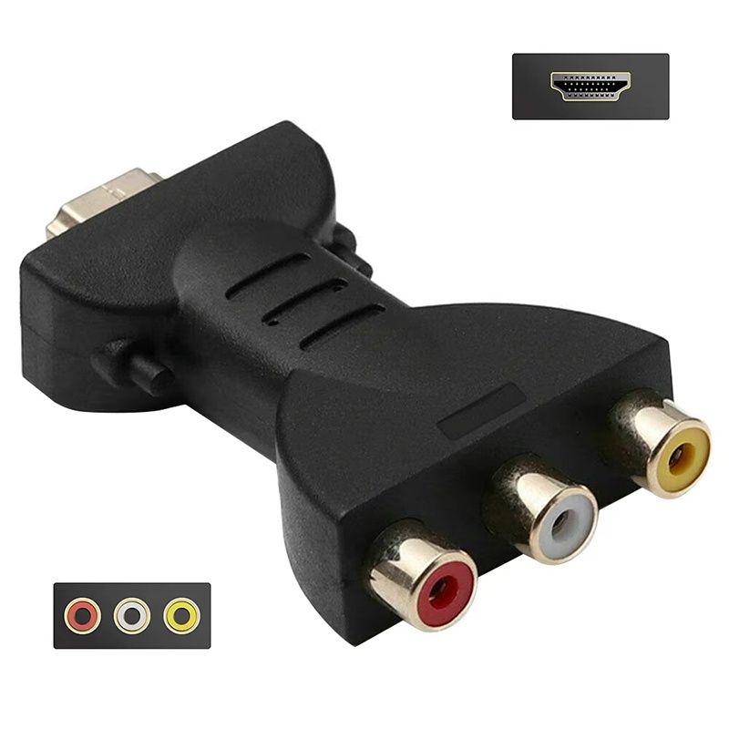 Home Cinema Dvd - Адаптер AV-HDTV, композитный, 3 RCA-разъема (красный,