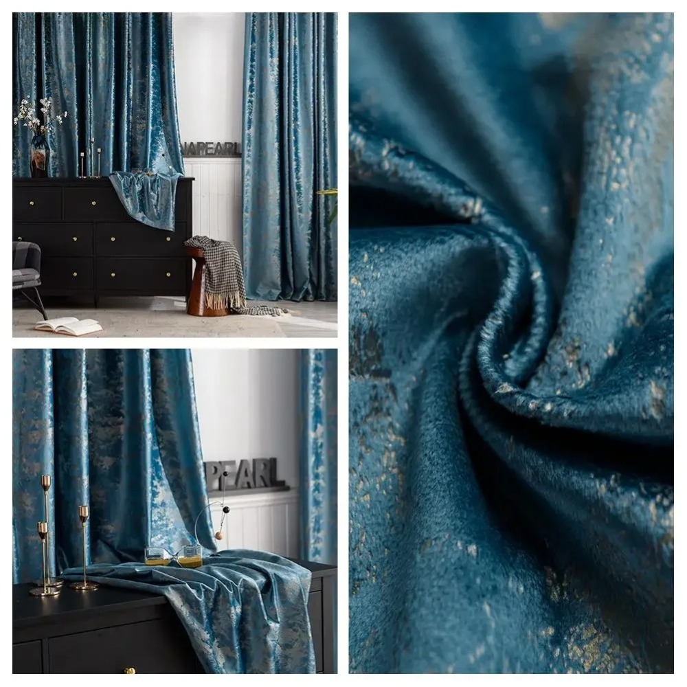 Blackout Curtain Thick - Роскошные бархатные толстые шторы в гостиной,