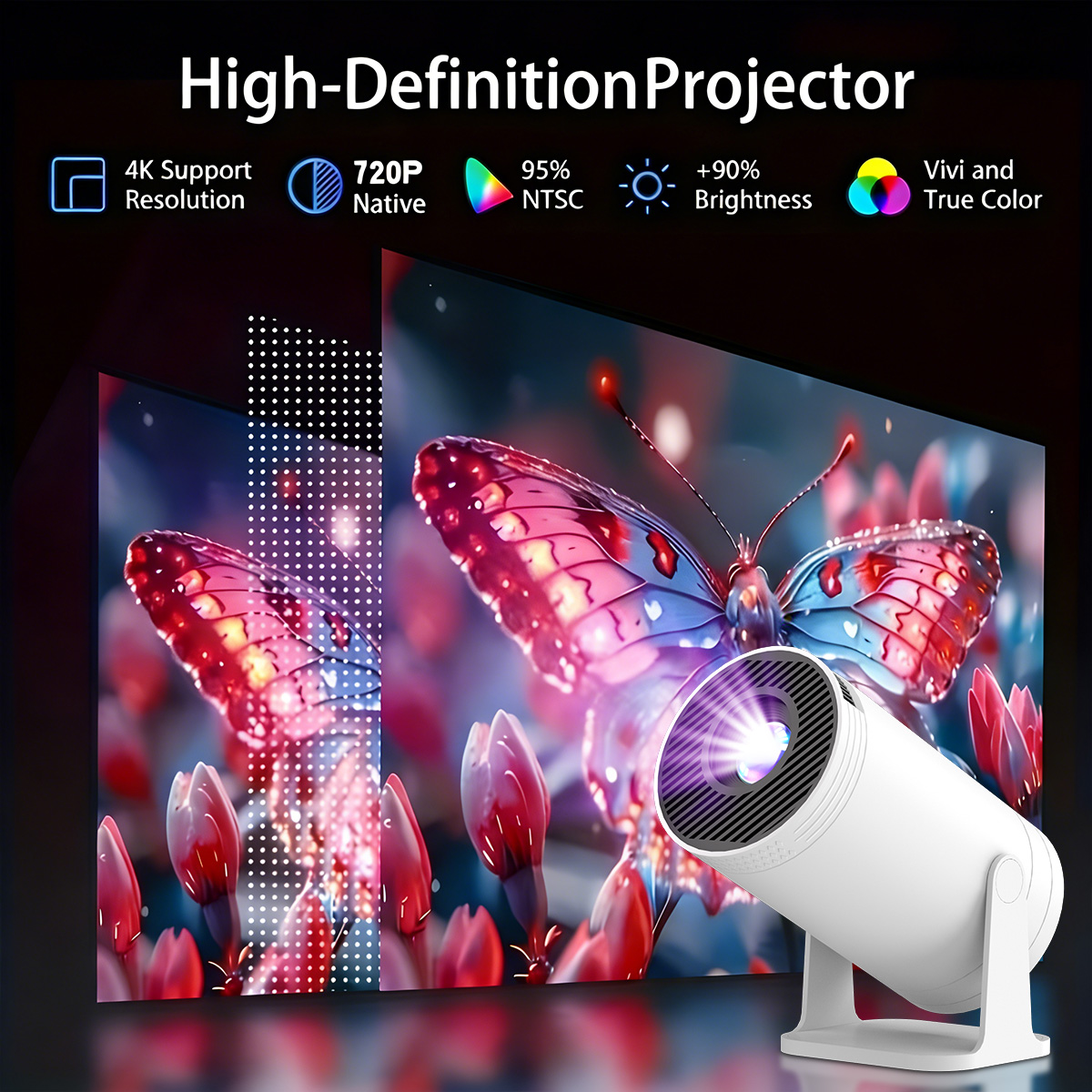 Проектор MAOHUTER X300 с прово – обзор и цена Home Cinema Hdmi