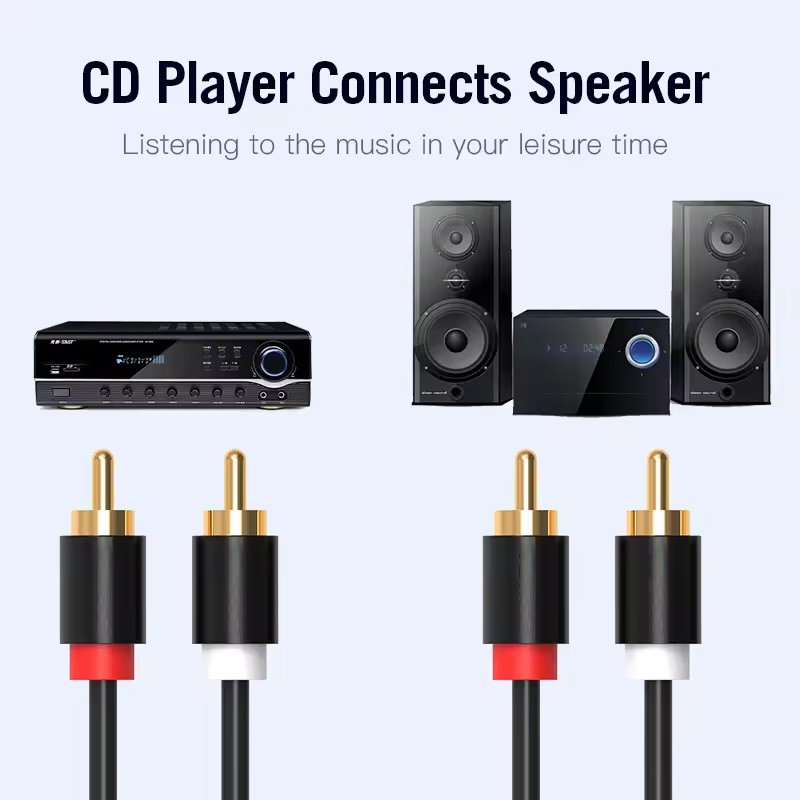 HIFI Стерео RCA Кабель 2RCA к  – обзор и цена Home Cinema Dvd